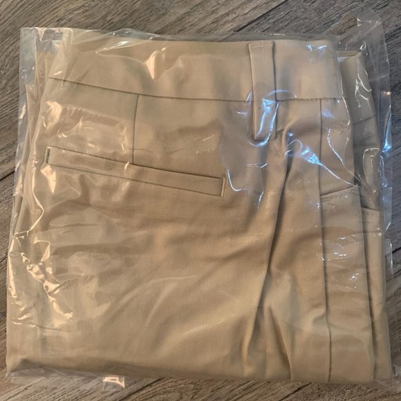 NWT LANDS' END CURVY FIT PLAIN FRONT BOOT CUT CHINO PANTS DESERT KHAKI 0 - Picture 9 of 16